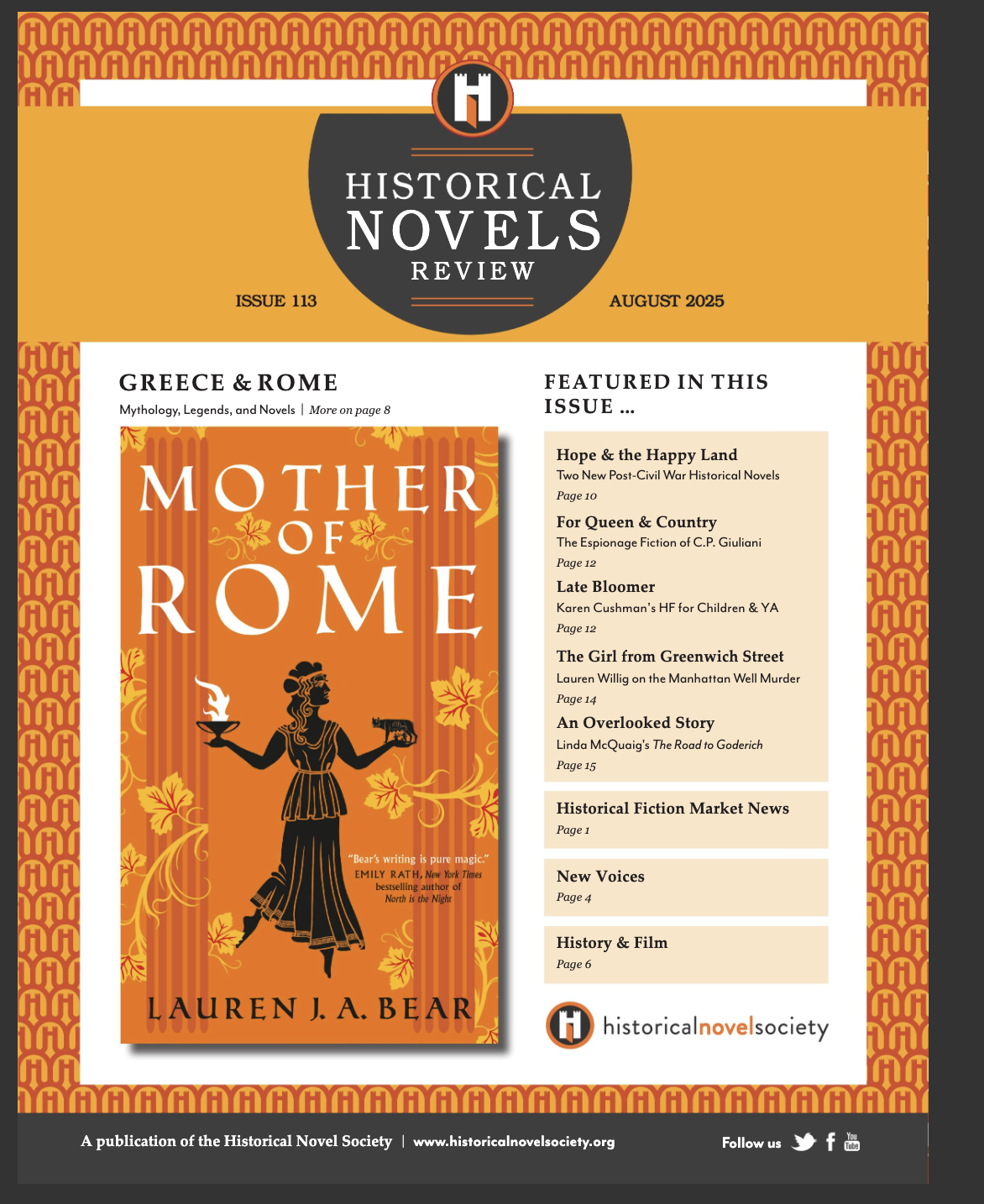 Historical Novels Review Feature